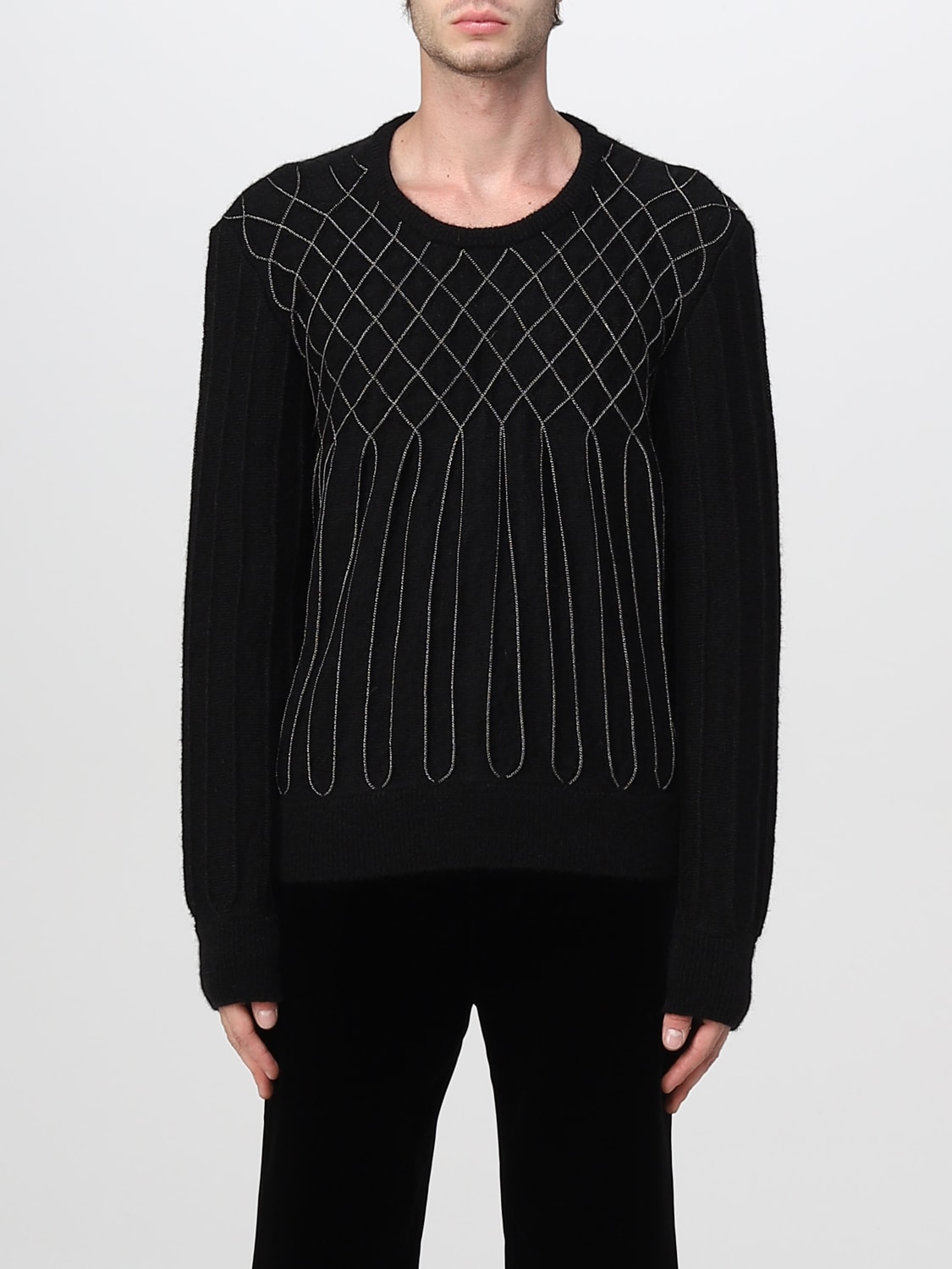 SAINT LAURENT SWEATER: Sweater men Saint Laurent, Black - Img 1