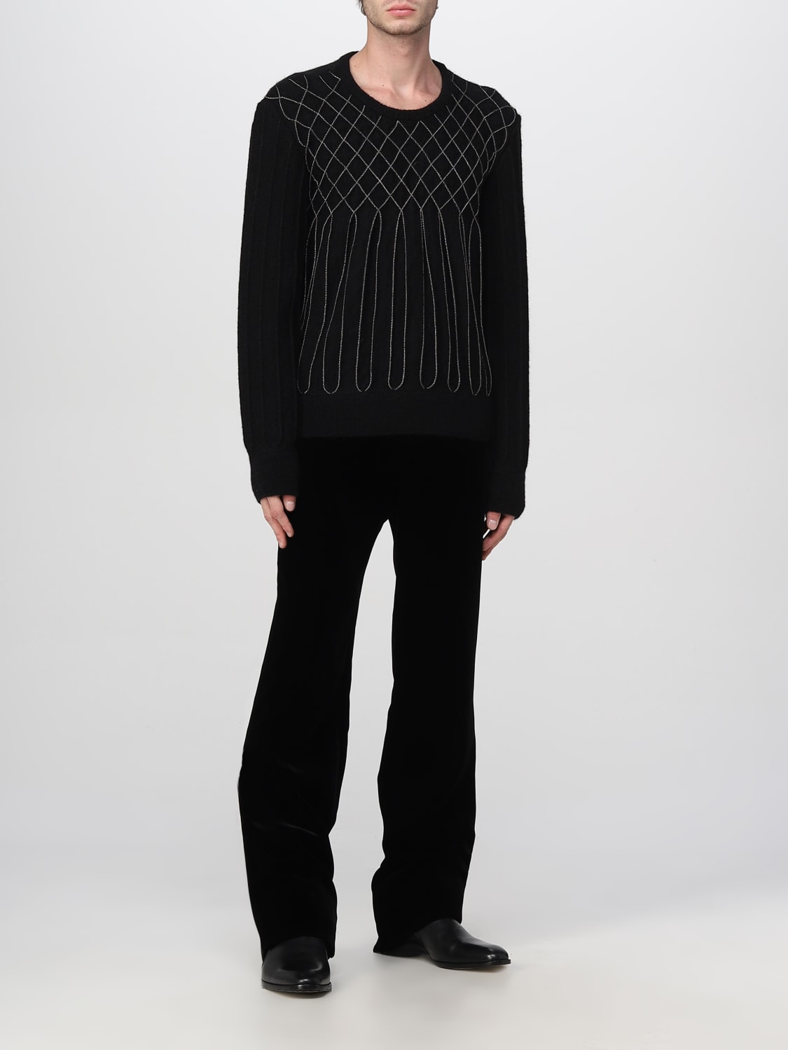 SAINT LAURENT SWEATER: Sweater men Saint Laurent, Black - Img 2