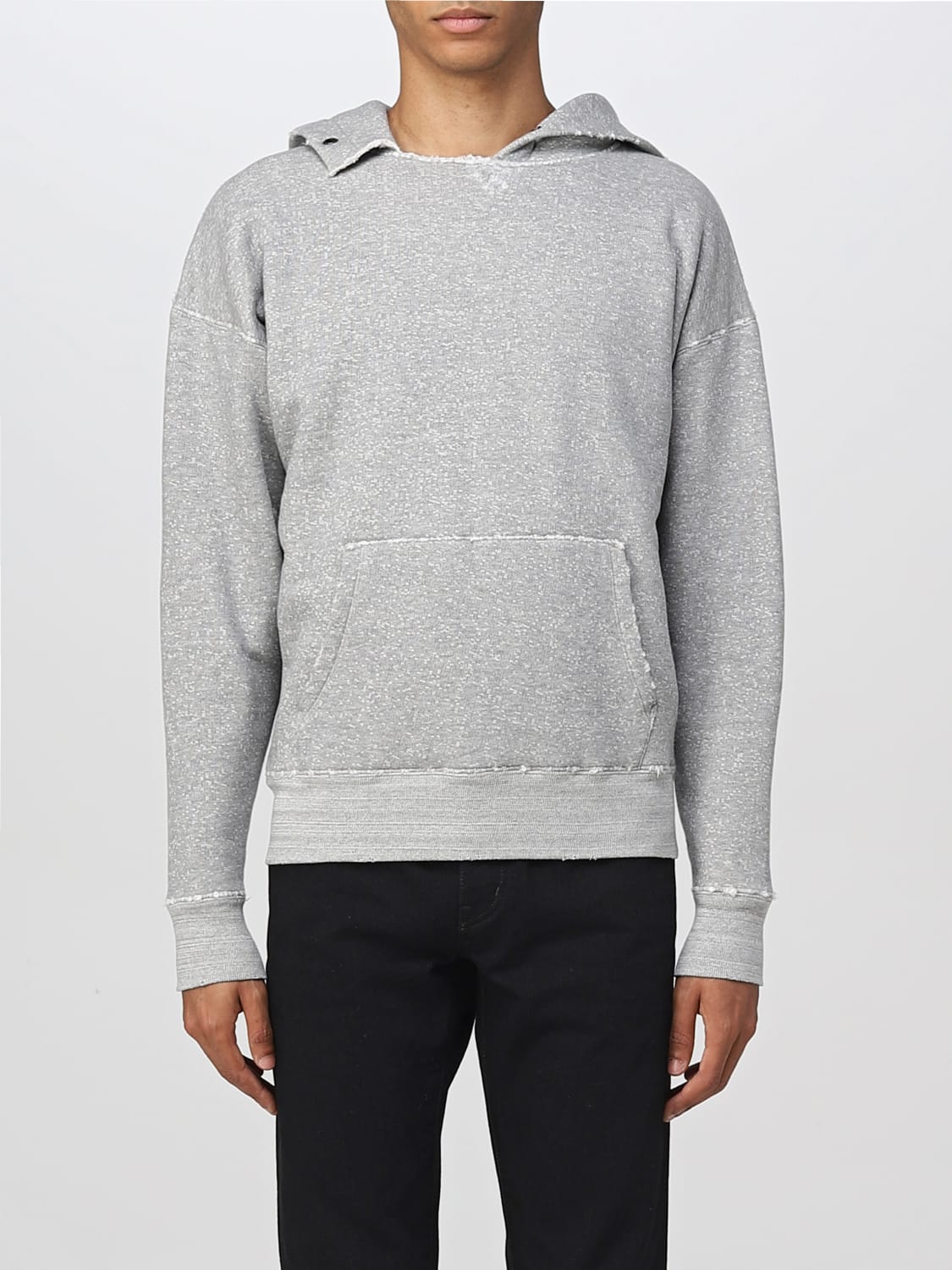 SAINT LAURENT SWEATSHIRT: Sweatshirt men Saint Laurent, Grey - Img 1