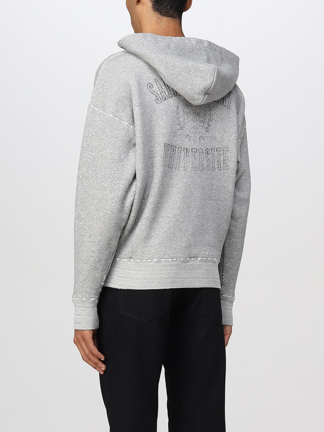 SAINT LAURENT SWEATSHIRT: Sweatshirt men Saint Laurent, Grey - Img 3