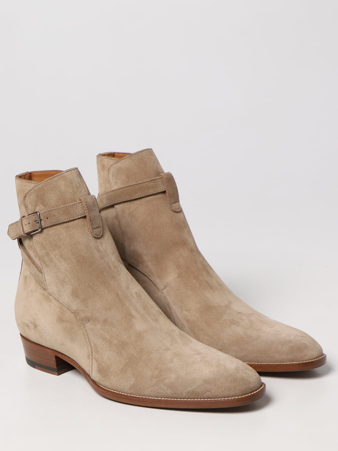 SAINT LAURENT BOOTS: Shoes men Saint Laurent, Beige - Img 2