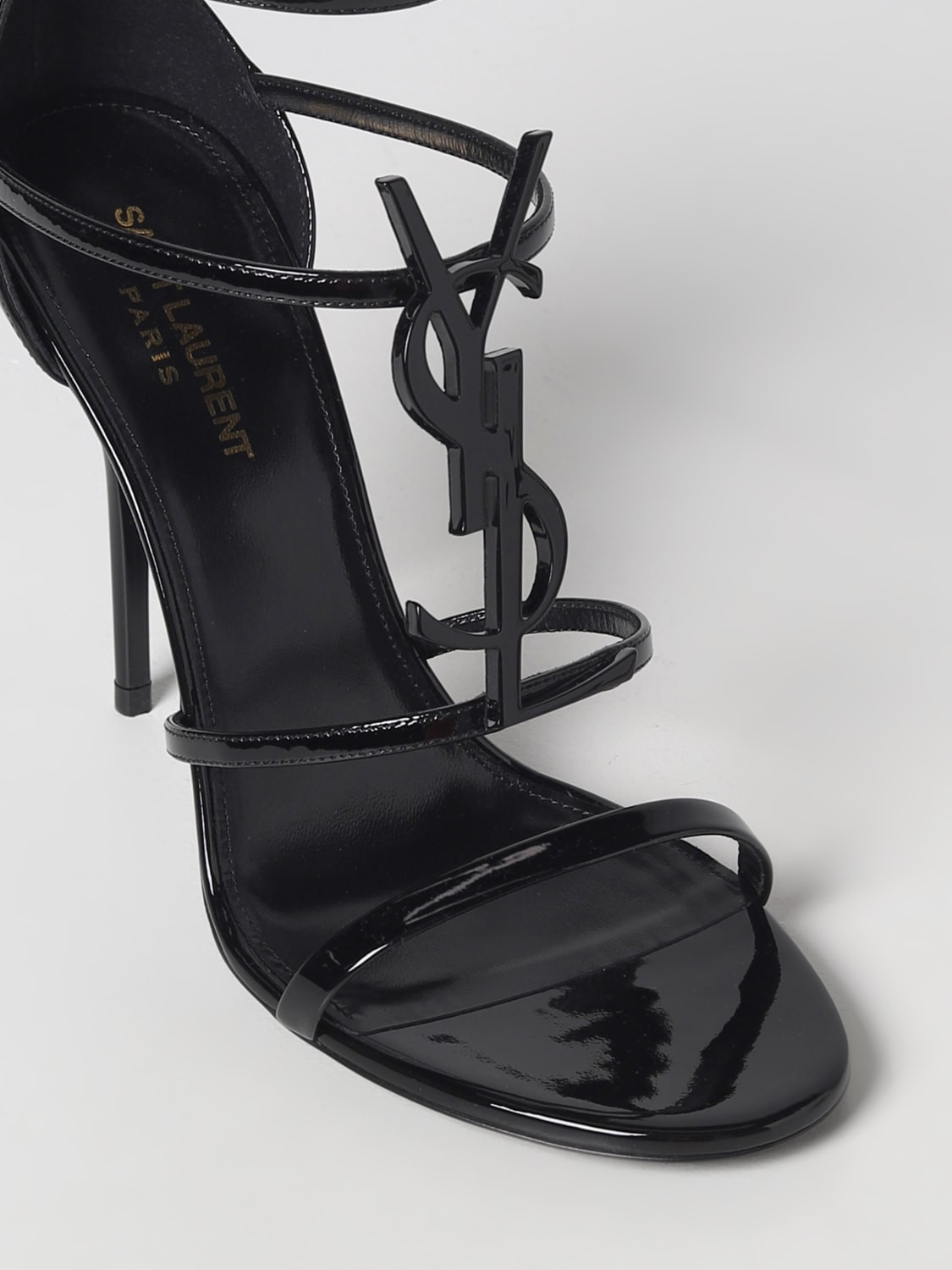 SAINT LAURENT SANDALEN MIT ABSATZ: Saint Laurent Damen Schuhe, Schwarz - Img 4