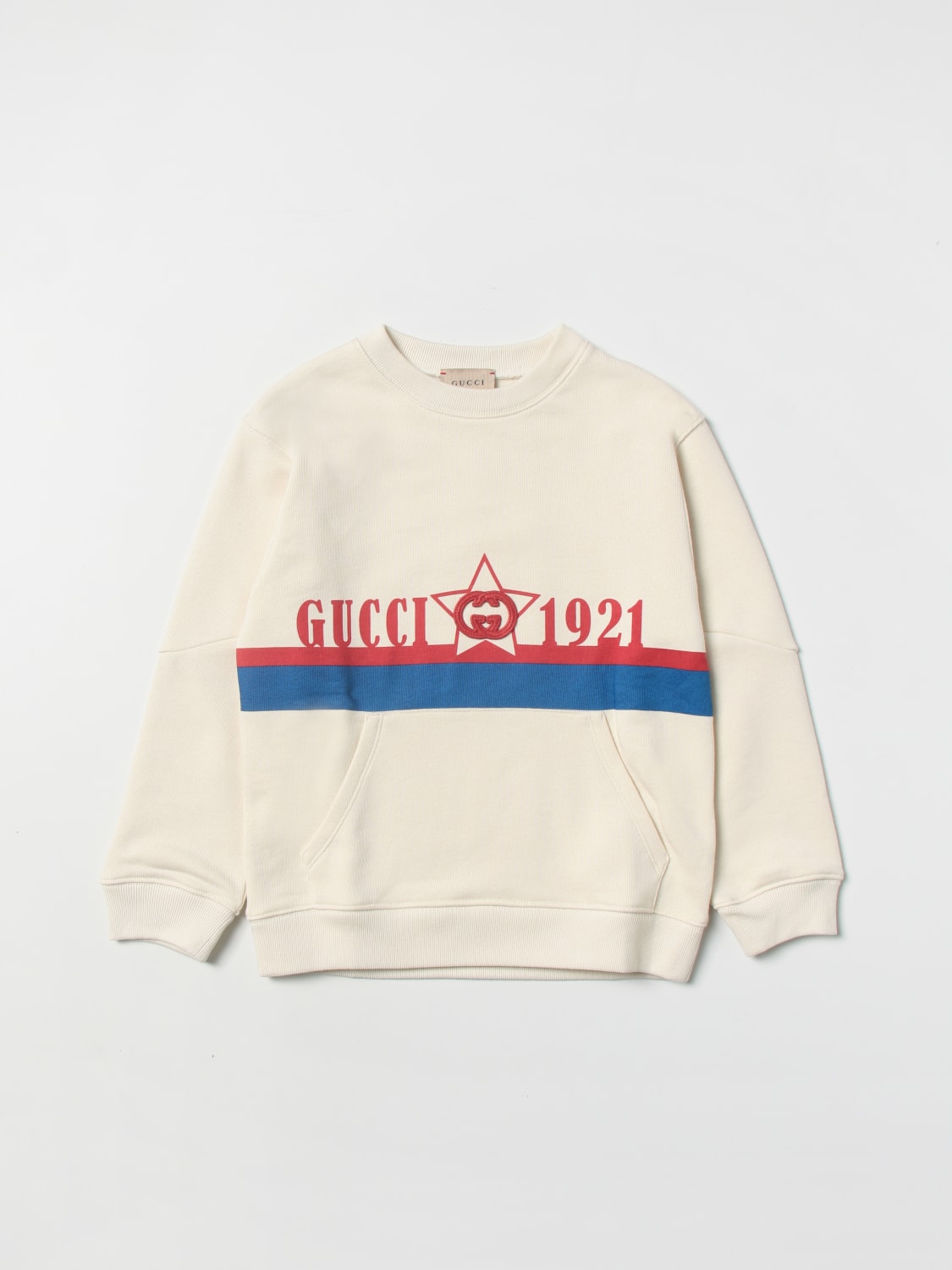 GUCCI: 1921 cotton sweatshirt - White | Gucci sweater 692525XJEKA ...