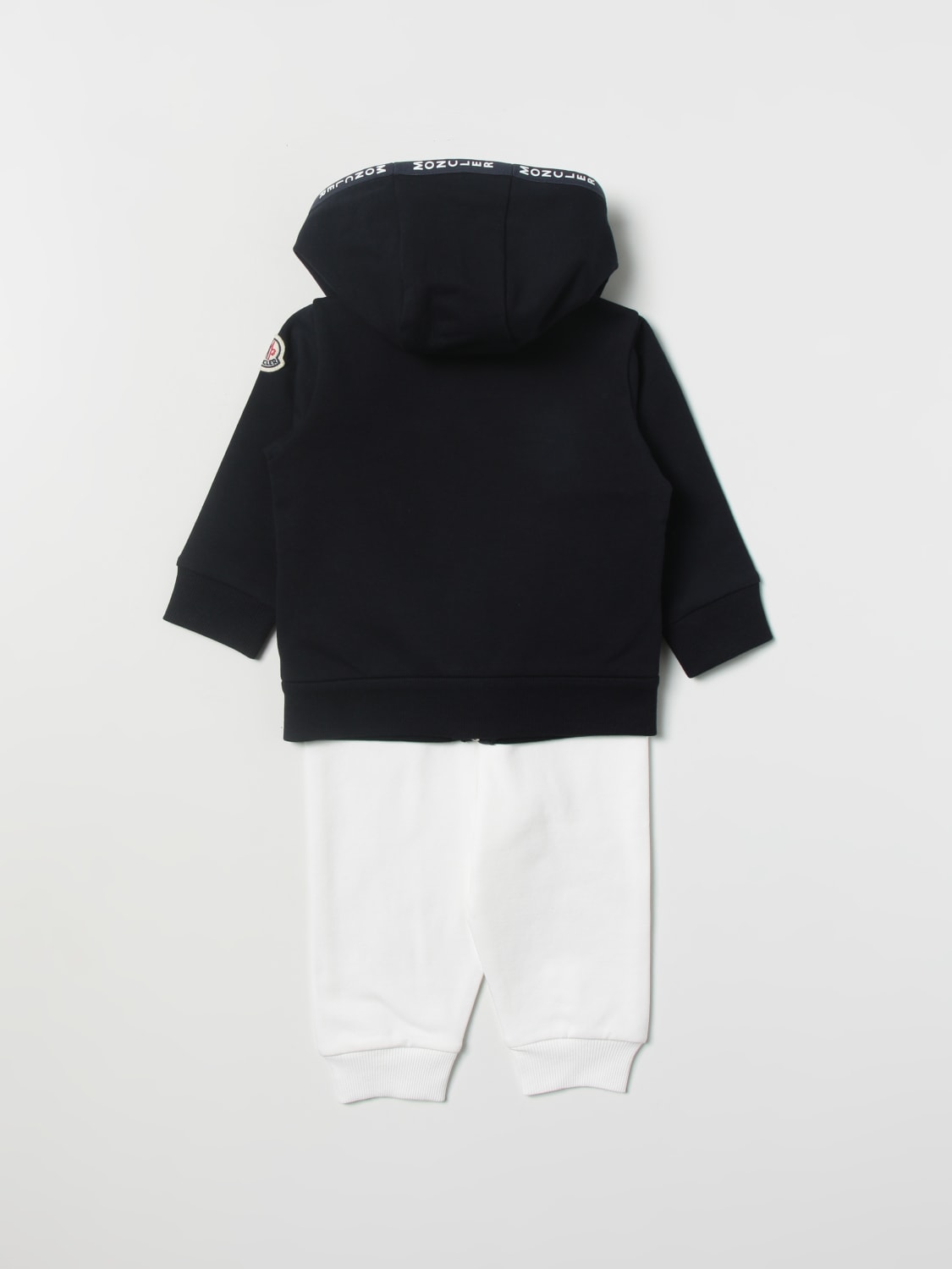 MONCLER Ensemble sweat pantalon avec logo Bleu Ensemble Moncler 8M0001180996 en ligne sur GIGLIO.COM