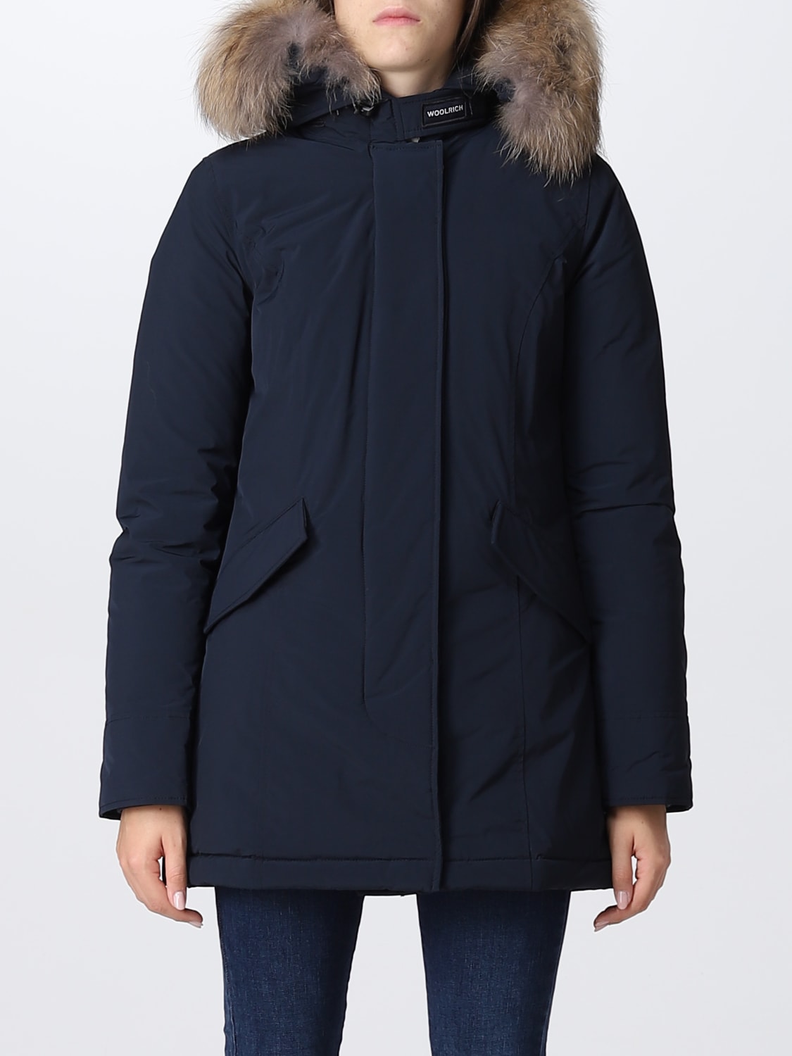 WOOLRICH CAPPOTTO: Parka Luxury Arctic Woolrich con pelliccia amovibile, Blue - Img 1