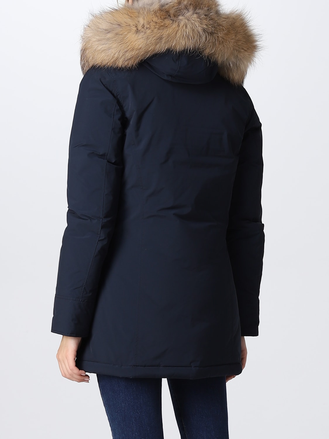 WOOLRICH CAPPOTTO: Parka Luxury Arctic Woolrich con pelliccia amovibile, Blue - Img 2