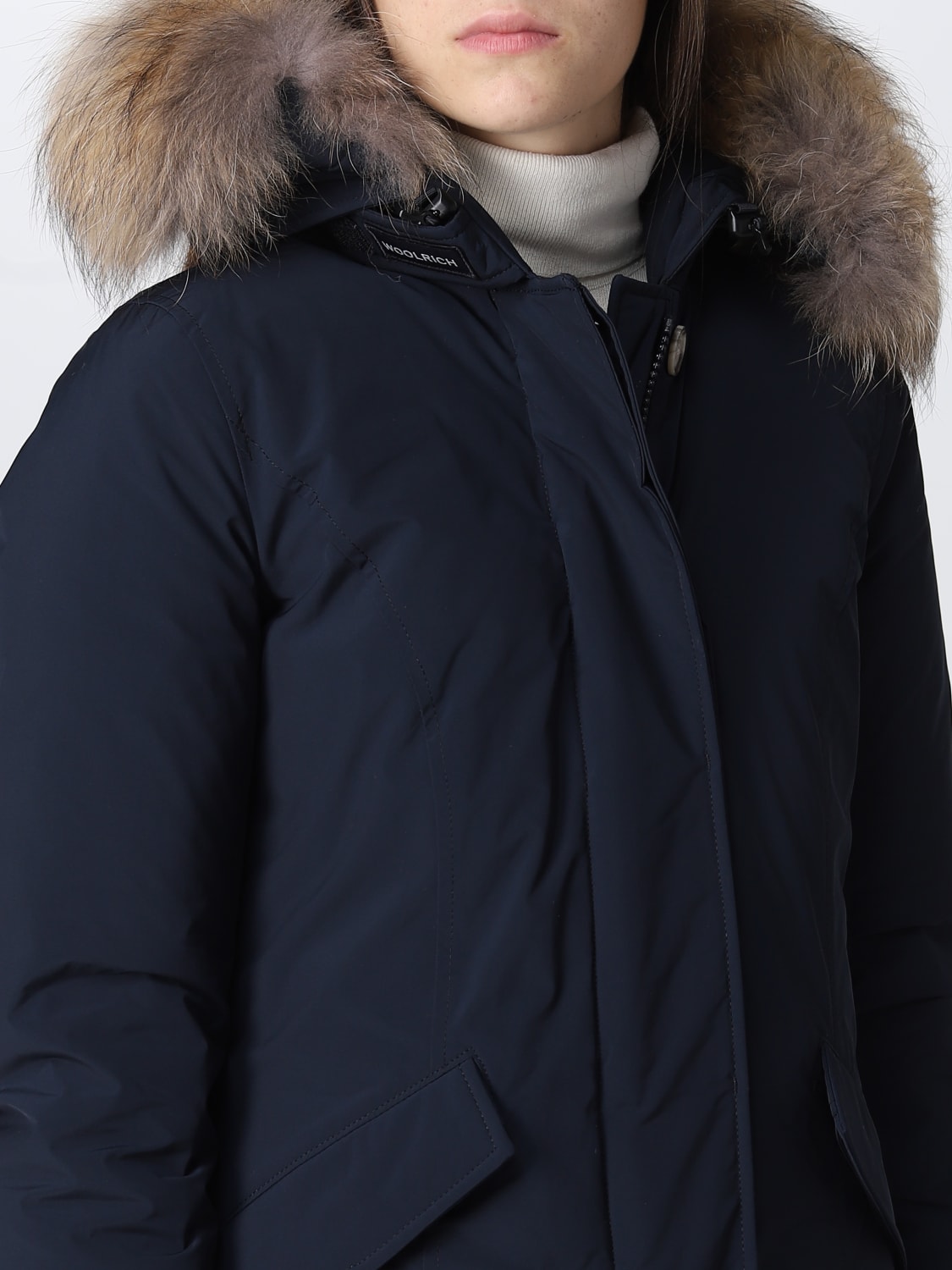 WOOLRICH CAPPOTTO: Parka Luxury Arctic Woolrich con pelliccia amovibile, Blue - Img 4