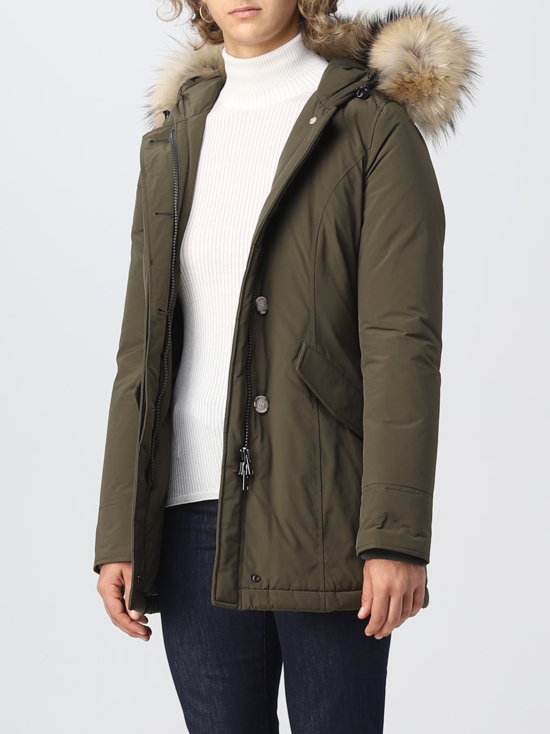 WOOLRICH COAT: Jacket women Woolrich, Green - Img 3