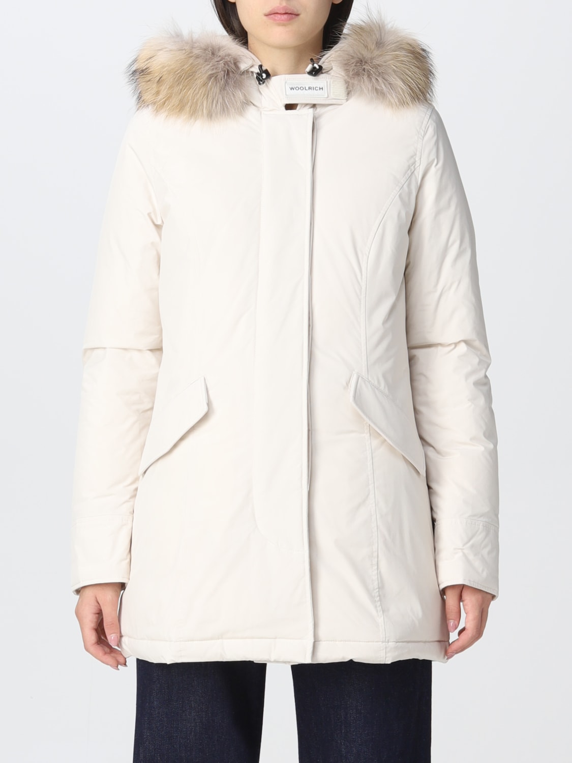 WOOLRICH COAT: Jacket women Woolrich, Cream - Img 1
