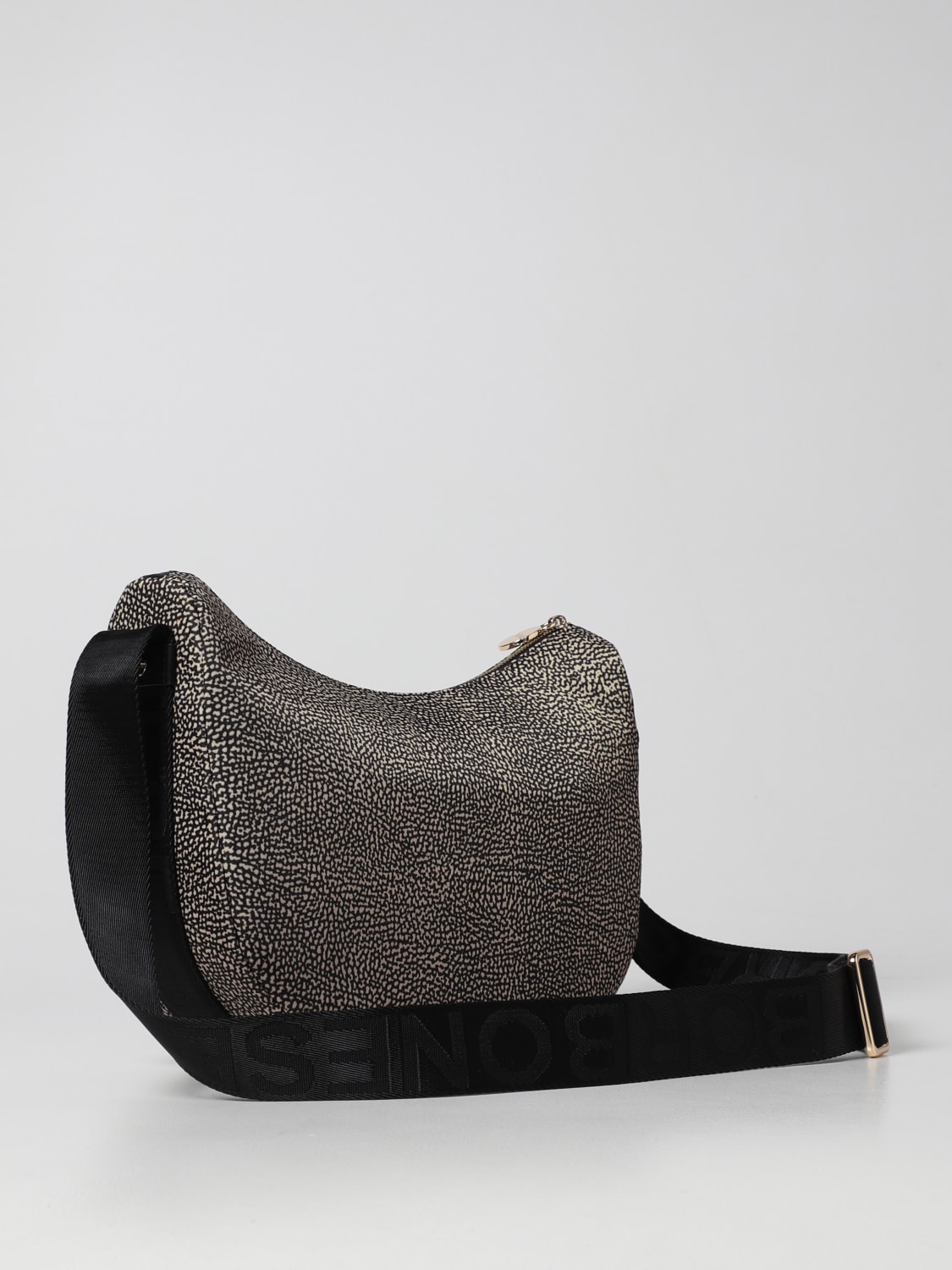 BORBONESE CROSSBODY BAG: Shoulder bag women Borbonese, Natural - Img 2