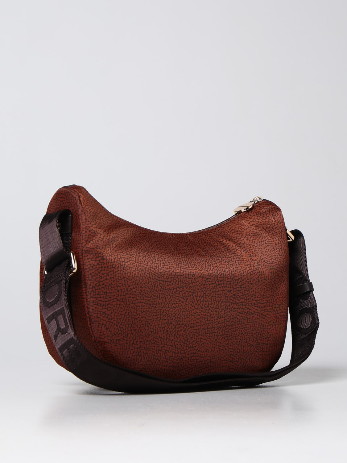 BORBONESE CROSSBODY BAG: Shoulder bag women Borbonese, Black 1 - Img 2