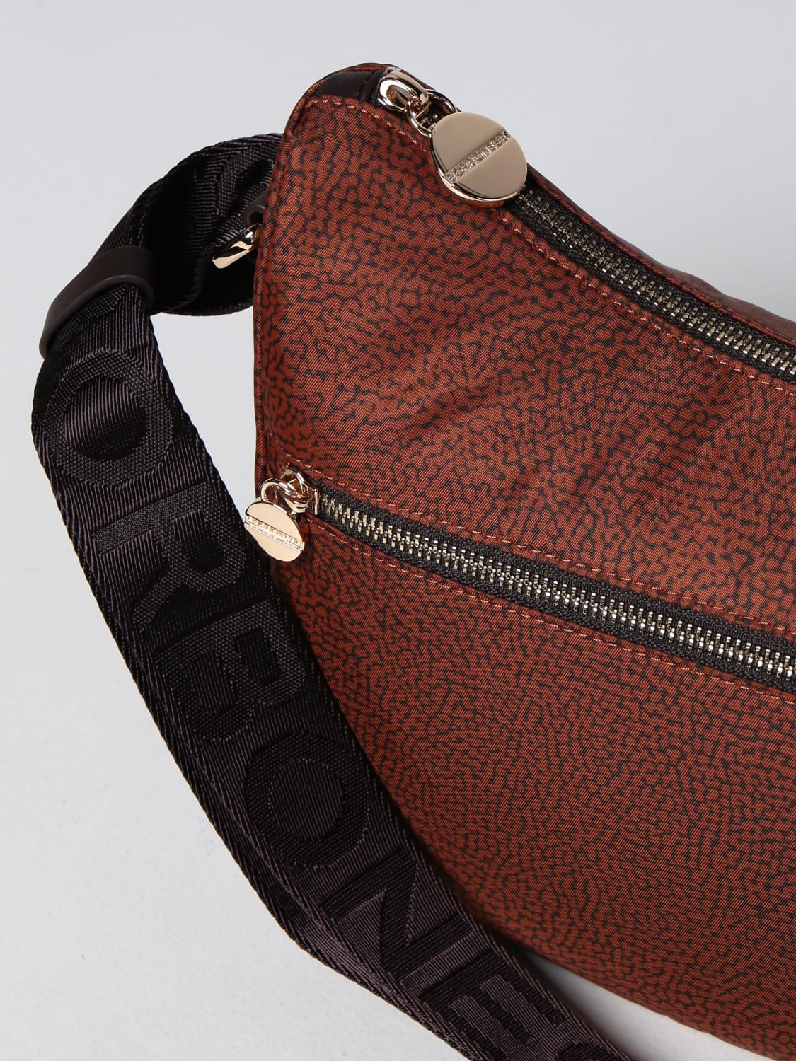 BORBONESE CROSSBODY BAG: Shoulder bag women Borbonese, Black 1 - Img 3