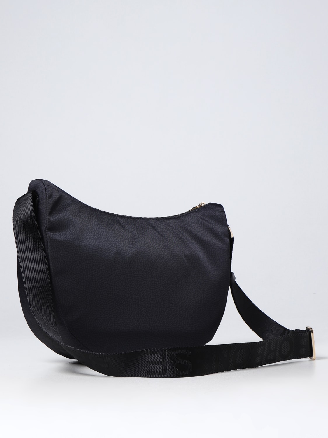 BORBONESE CROSSBODY BAG: Shoulder bag women Borbonese, Black - Img 2