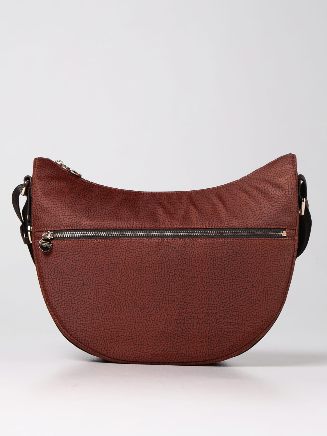 BORBONESE CROSSBODY BAG: Shoulder bag women Borbonese, Brick Red - Img 1