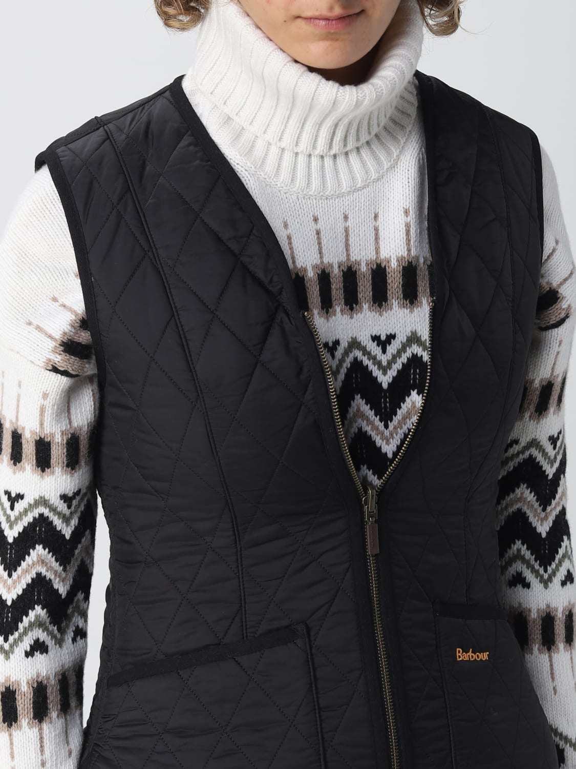 BARBOUR WESTE: Barbour Damen Jacke, Schwarz - Img 4