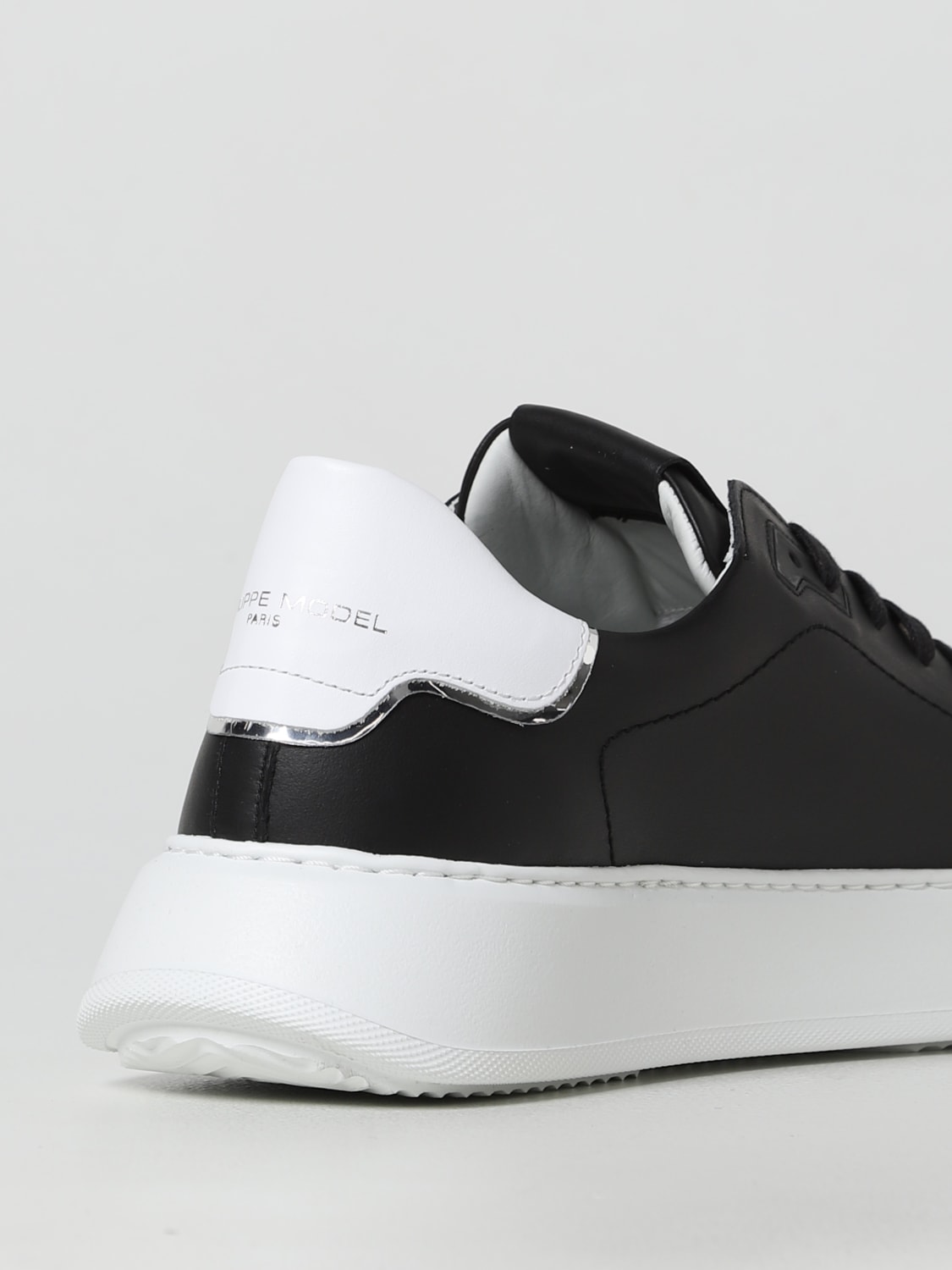 PHILIPPE MODEL 스니커즈: 신발 남성 Philippe Model, 블랙 - Img 3