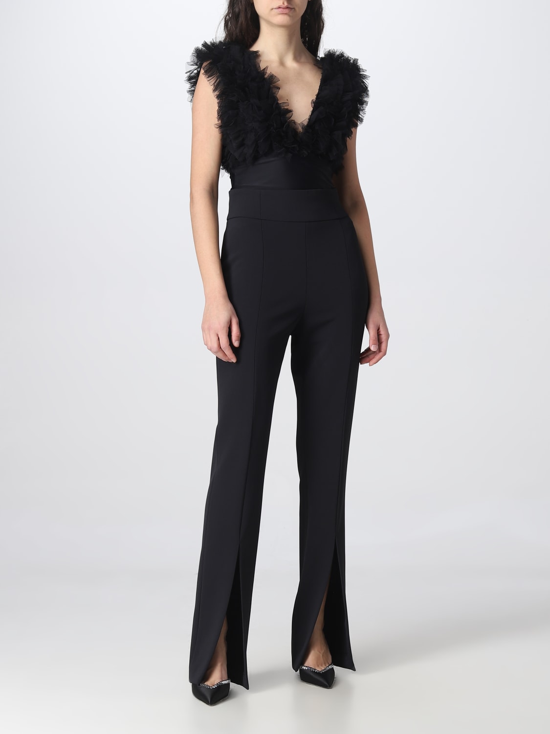 パンツ PINKO Woman Pants Black 100091Z1NW Z99 Pinko Outlet: Pants woman - Black | Pinko pants 100091Z1NW
