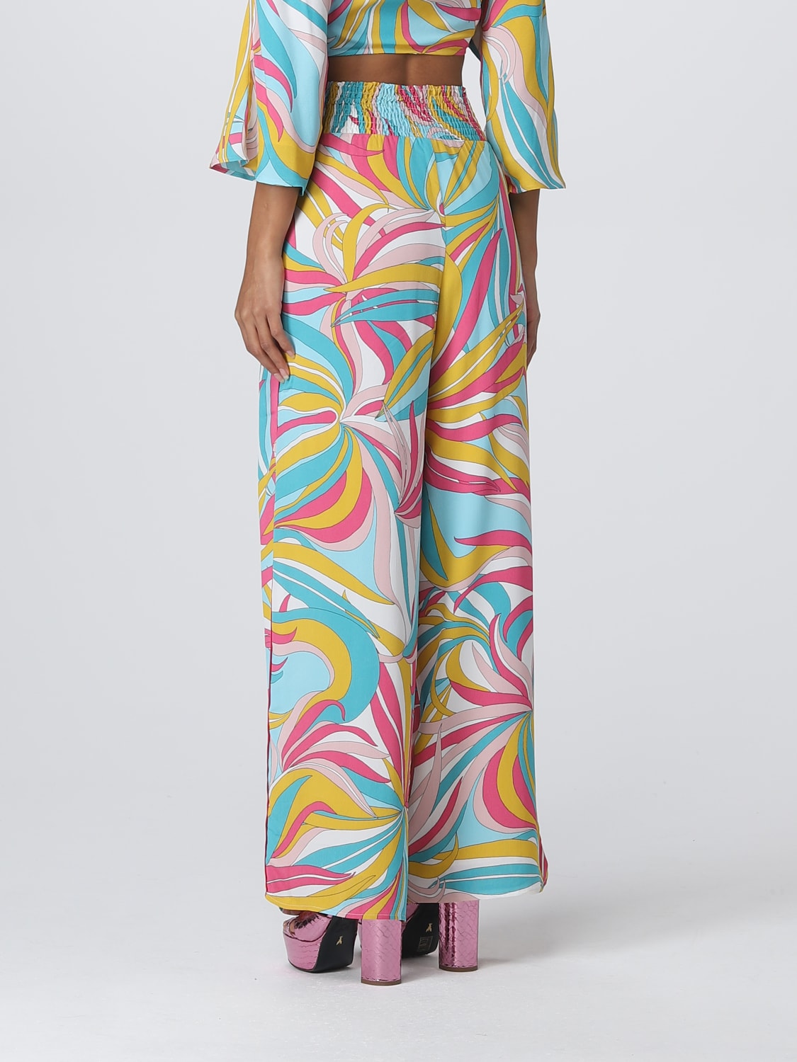 PINKO PANTS: Pants woman Pinko, Multicolor - Img 3