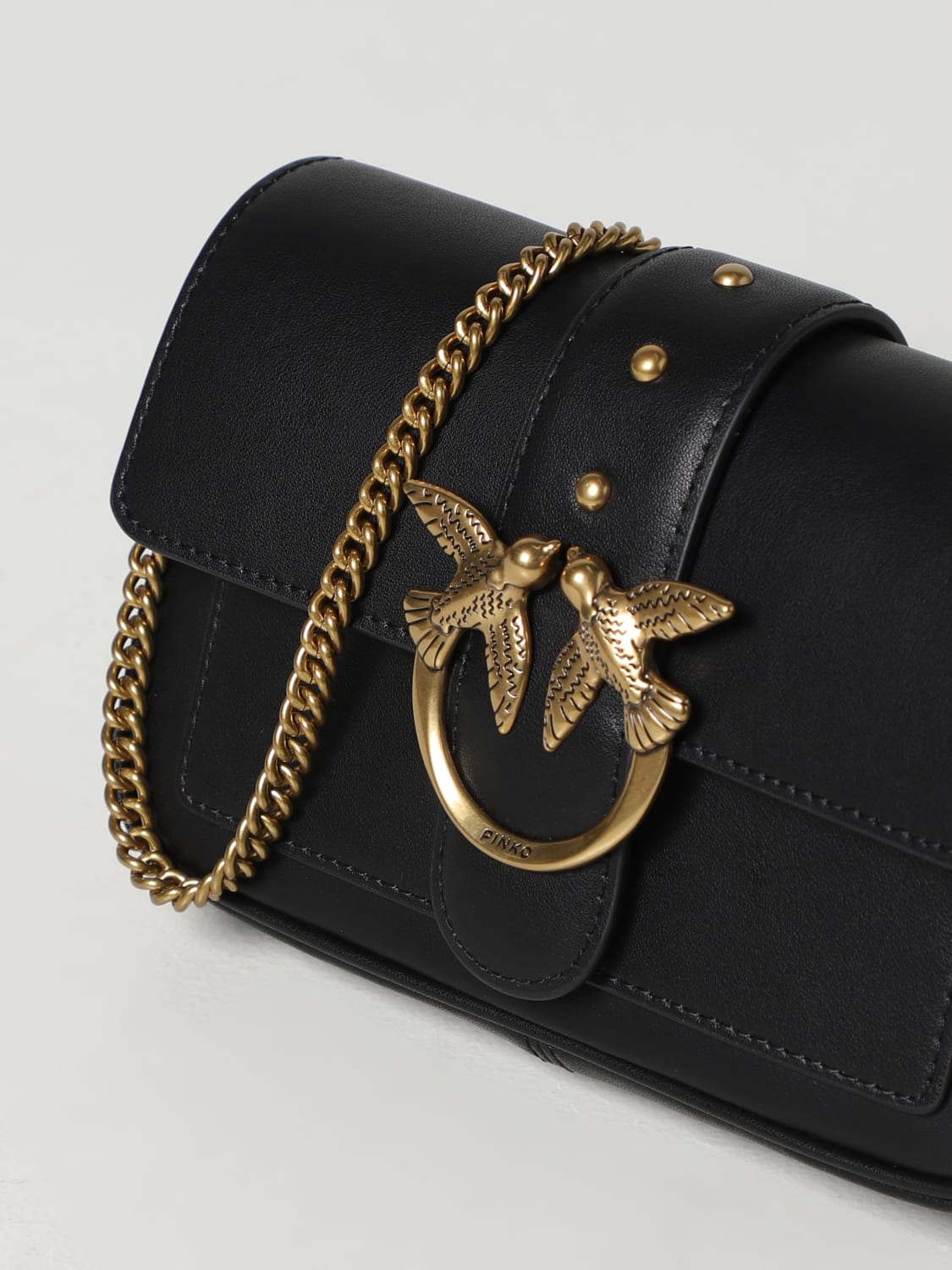 PINKO MINI BAG: Shoulder bag woman Pinko, Black - Img 3