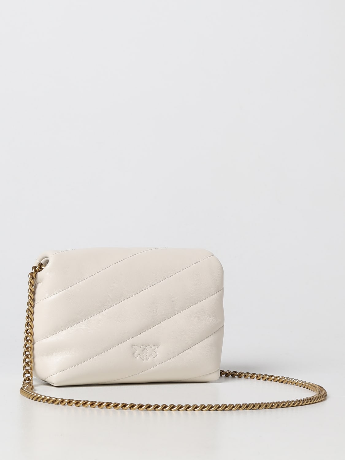 PINKO BORSA MINI: Borsa Love Bag Puff Pinko in nappa trapuntata, Avorio - Img 2