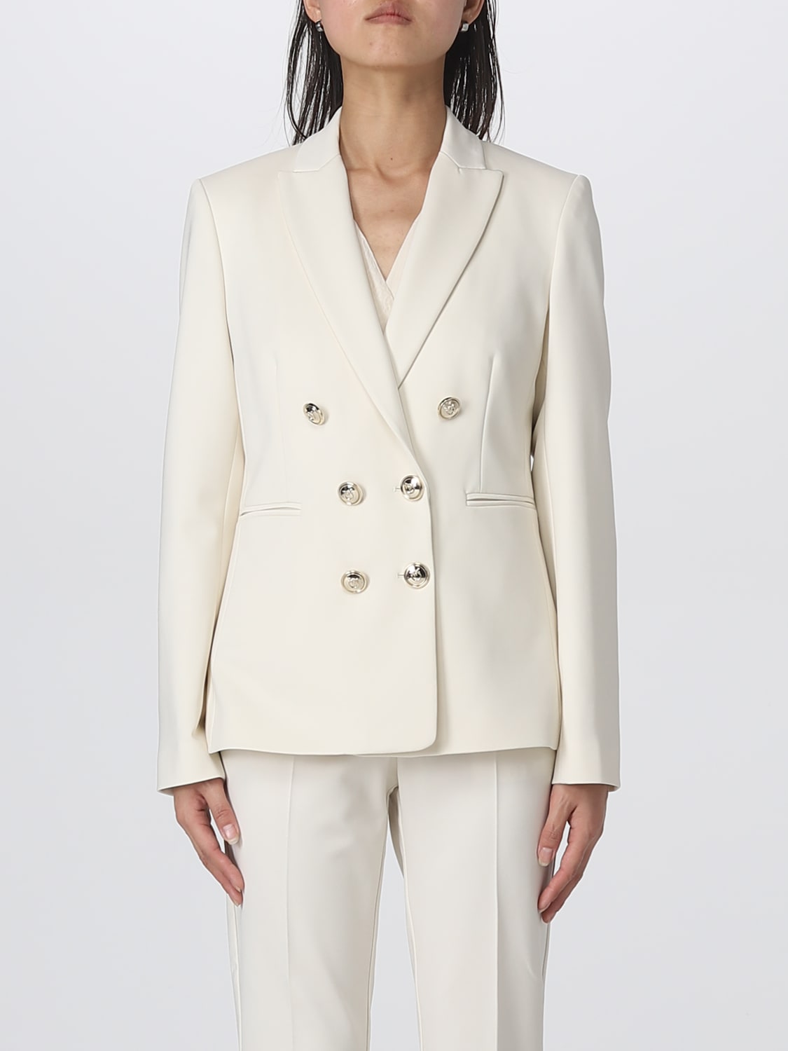 PINKO BLAZER: Blazer woman Pinko, Yellow Cream - Img 1