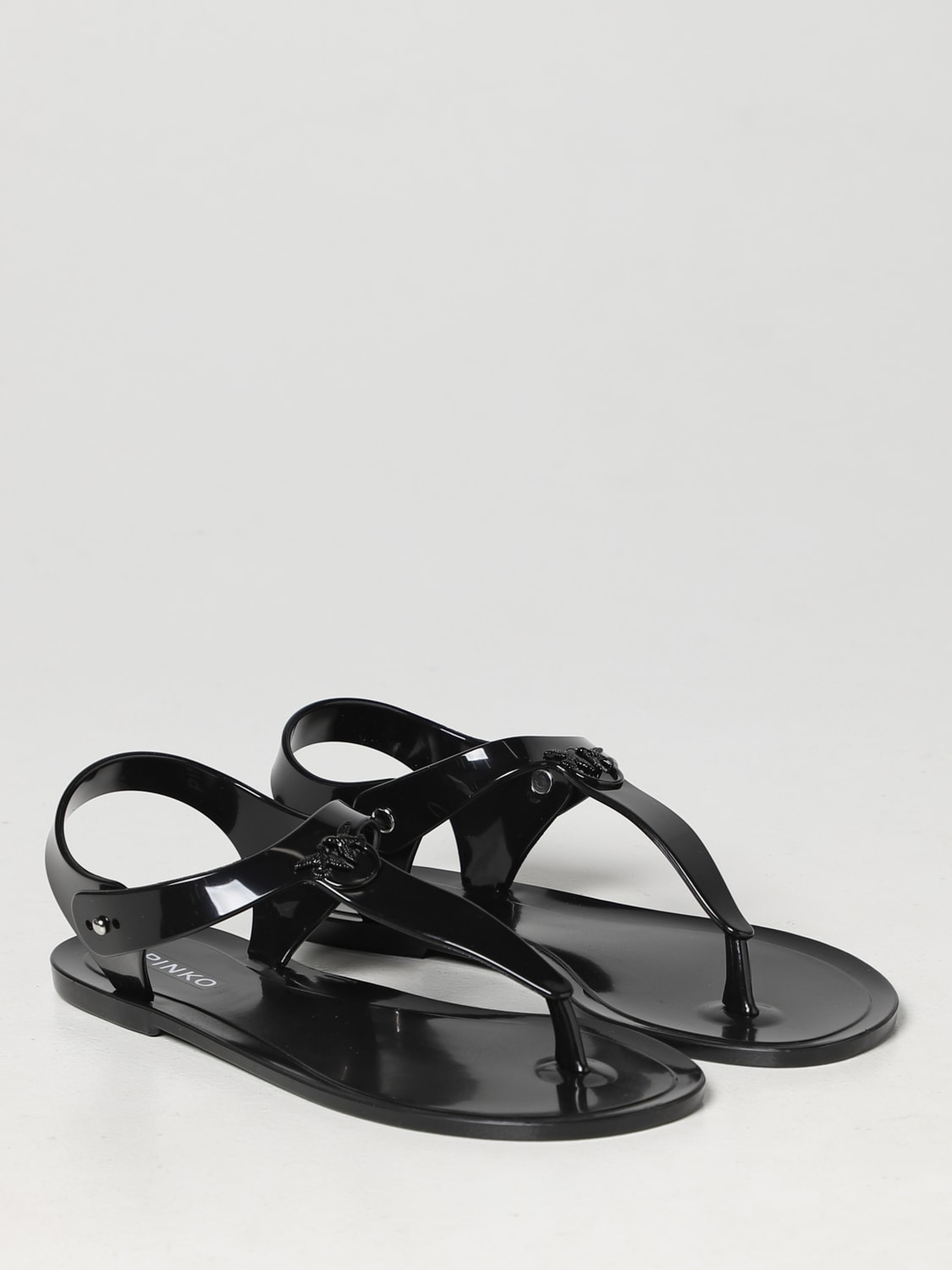 PINKO SANDALES PLATES: Chaussures femme Pinko, Noir - Img 2