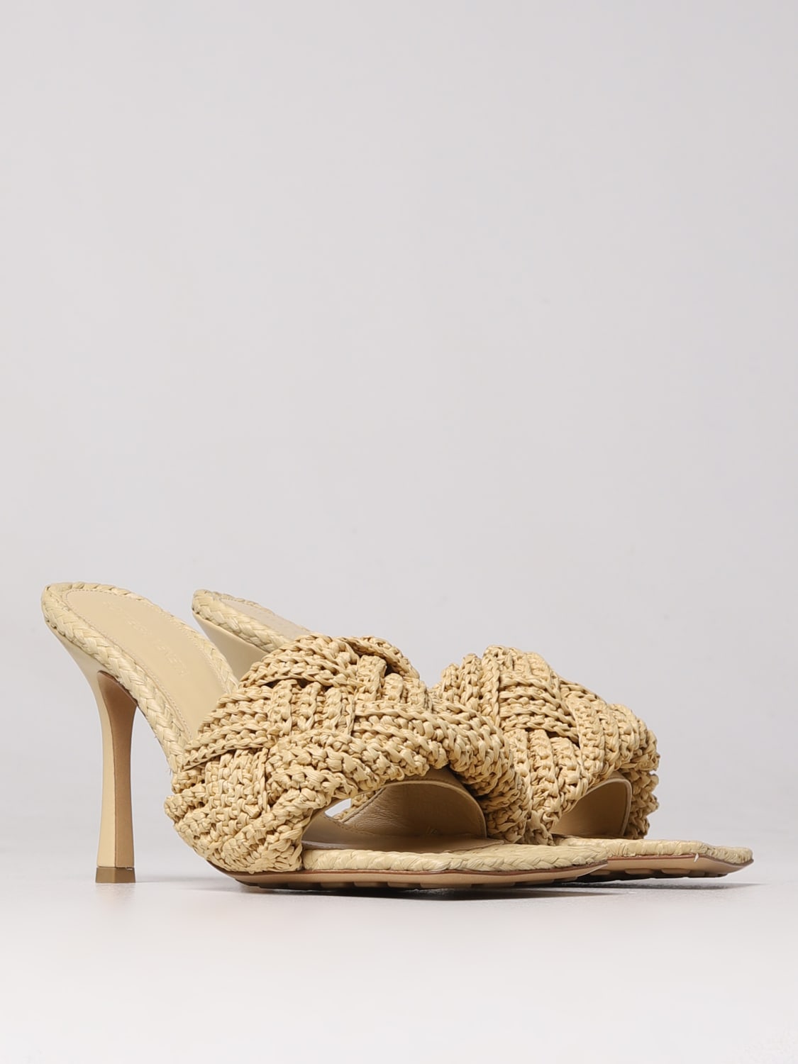 BOTTEGA VENETA SANDALES À TALONS: Chaussures femme Bottega Veneta, Beige - Img 2