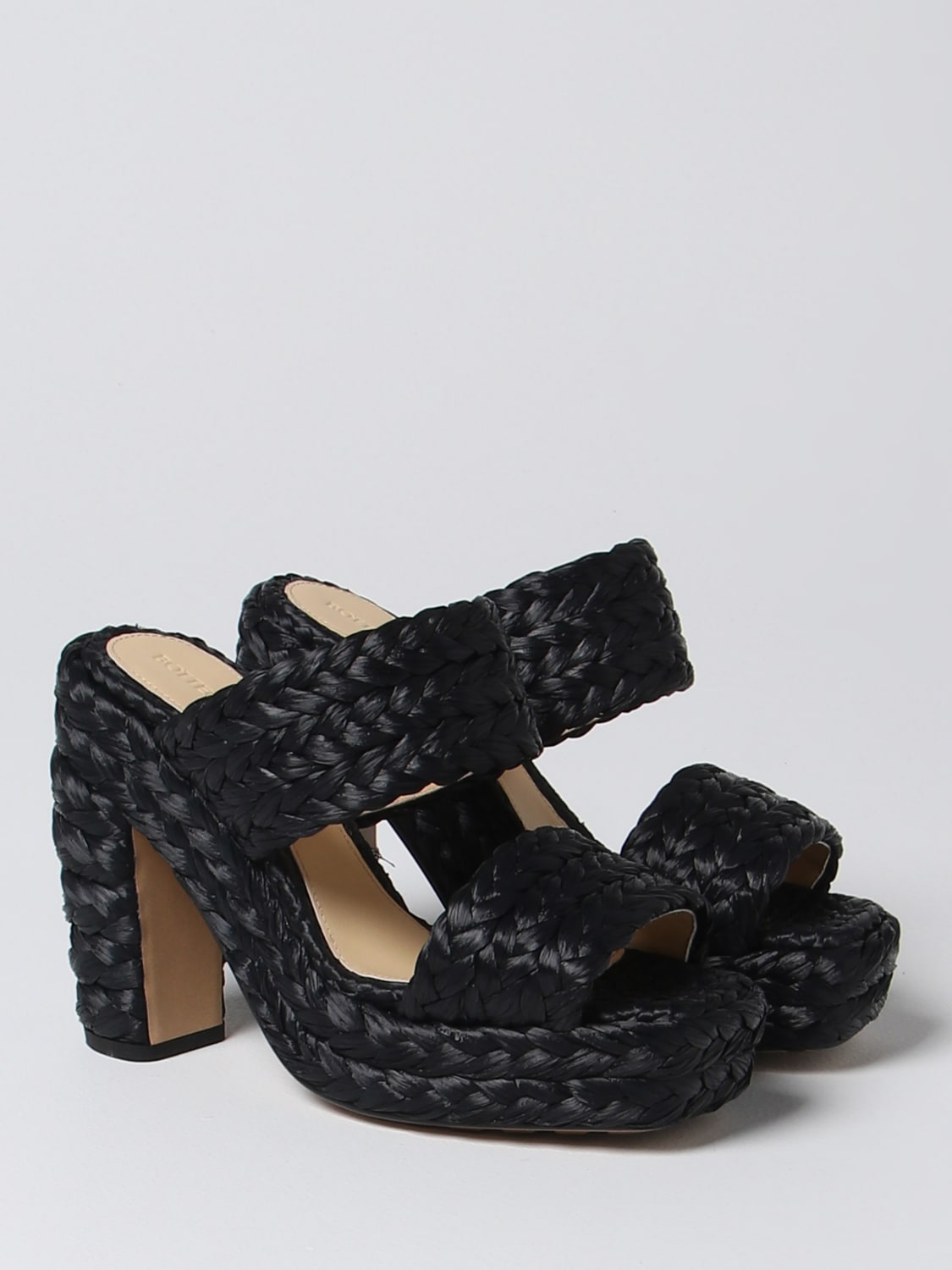 BOTTEGA VENETA SANDALES À TALONS: Chaussures femme Bottega Veneta, Noir - Img 2