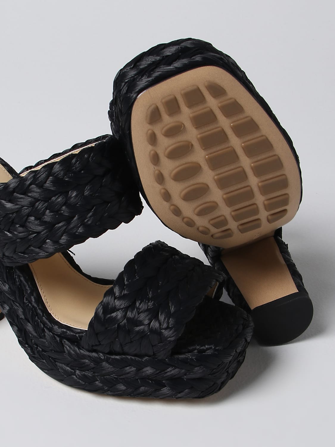 BOTTEGA VENETA SANDALES À TALONS: Chaussures femme Bottega Veneta, Noir - Img 4