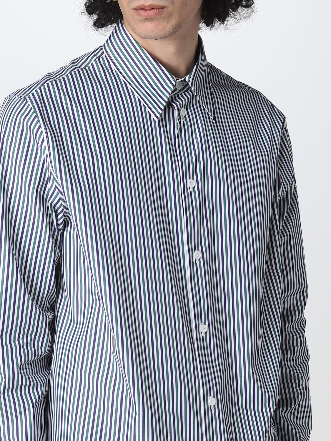 BOTTEGA VENETA SHIRT: Shirt men Bottega Veneta, Blue - Img 5