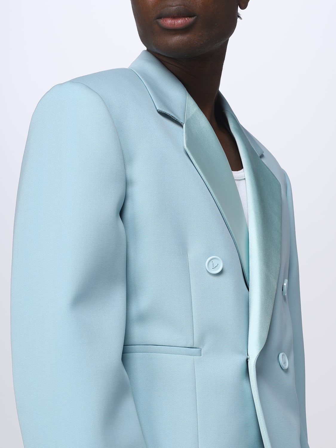 BOTTEGA VENETA BLAZER: Bottega Veneta blazer in wool, Sky Blue - Img 5