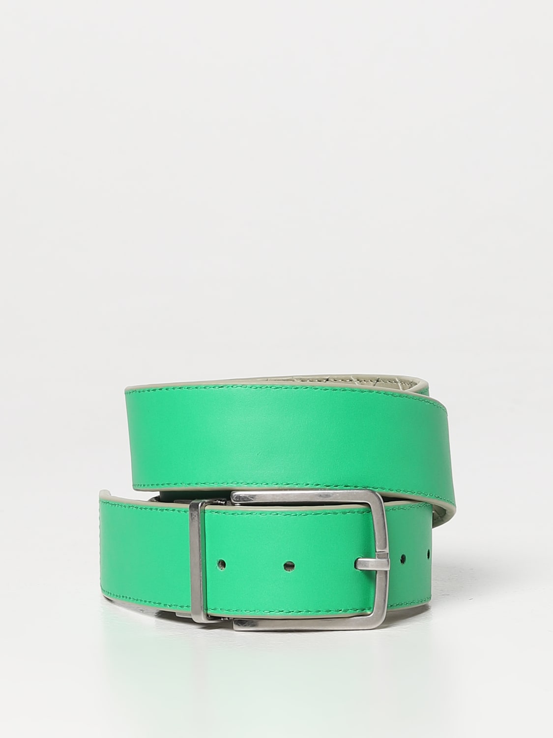 BOTTEGA VENETA BELT: Belt men Bottega Veneta, Cream - Img 2