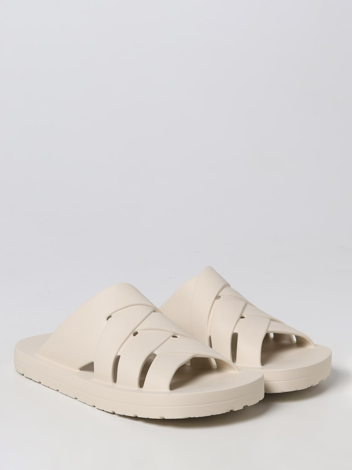 BOTTEGA VENETA SANDALS: Shoes men Bottega Veneta, Ivory - Img 2