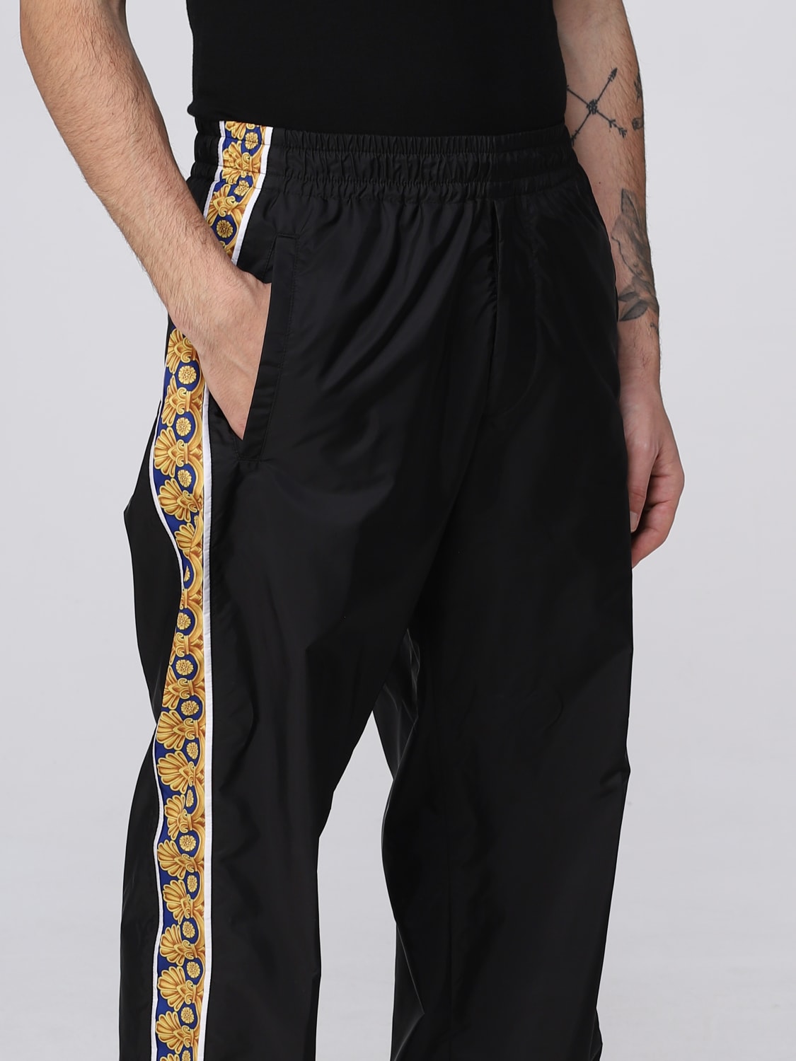 VERSACE PANTALON: Pantalon homme Versace, Bleu - Img 5