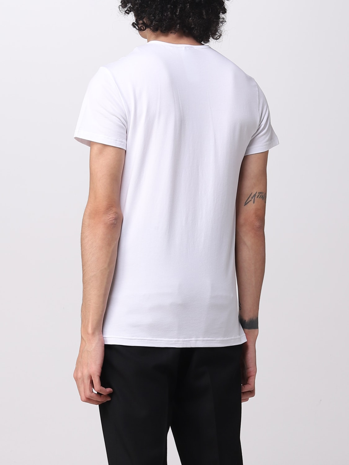 VERSACE UNDERWEAR: Versace cotton undershirt, White - Img 4