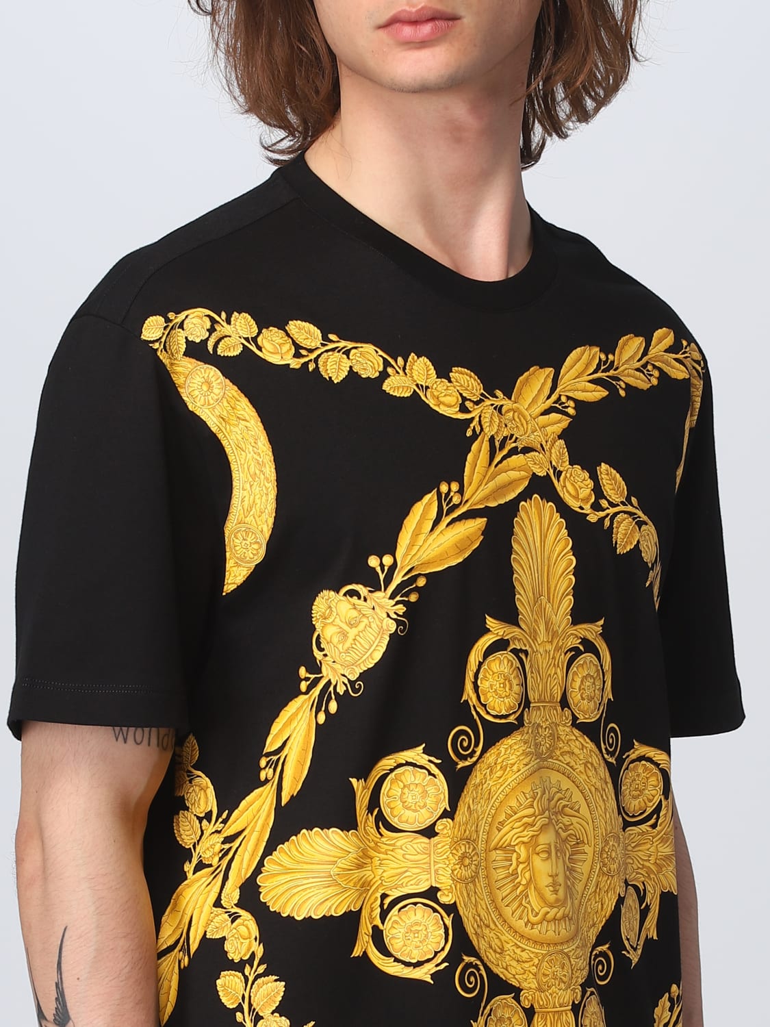 VERSACE CAMISETA: Camiseta hombre Versace, Negro - Img 5