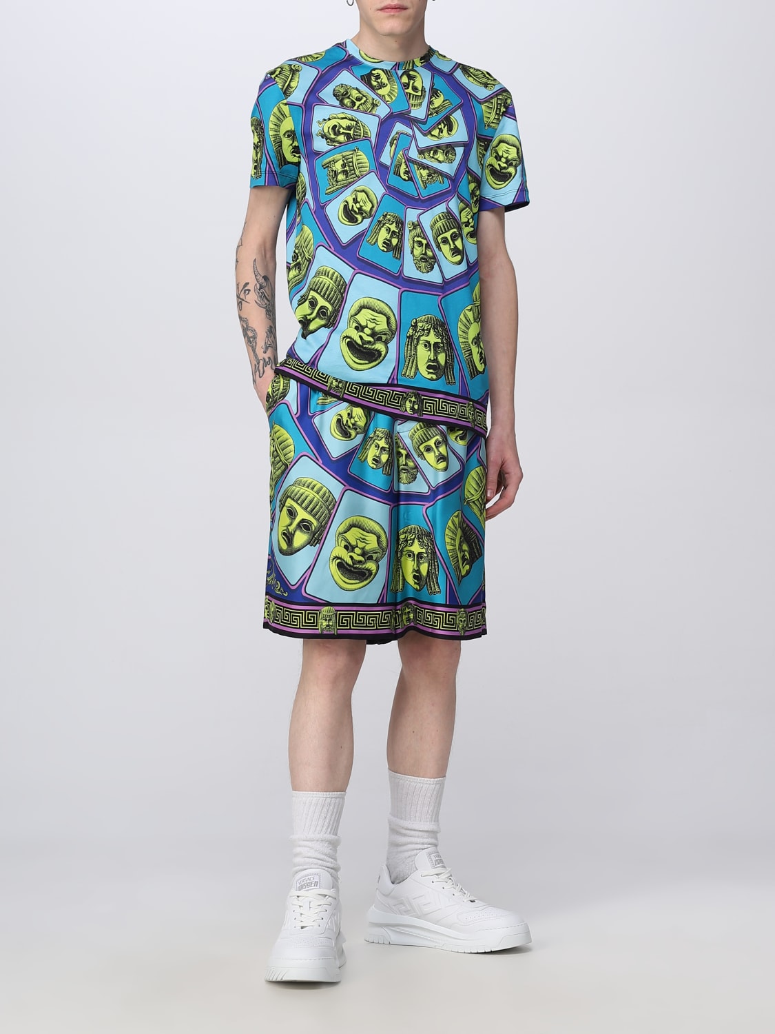 VERSACE Tシャツ: Tシャツ メンズ Versace, アジュール - Img 2