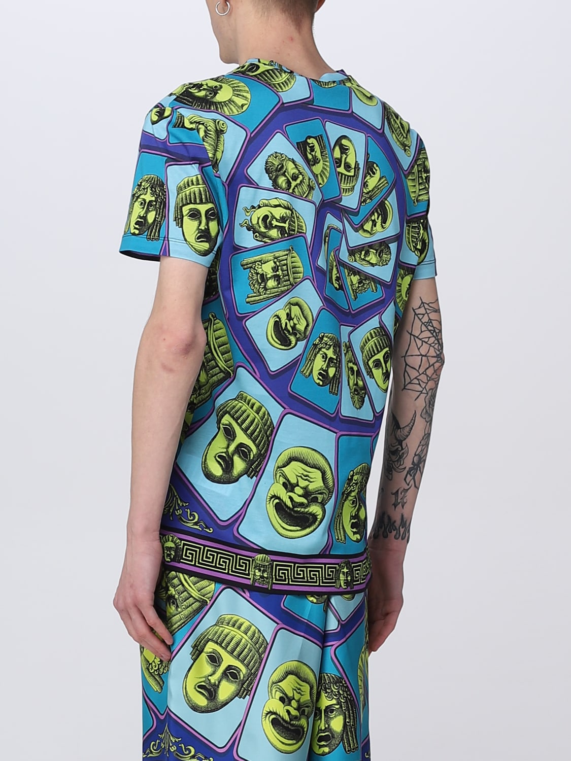 VERSACE Tシャツ: Tシャツ メンズ Versace, アジュール - Img 3