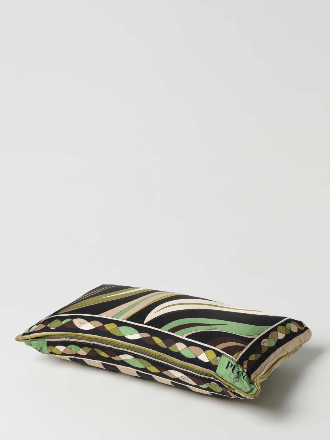 PUCCI CUSHIONS: Pucci cushion in printed silk, Yellow - Img 3