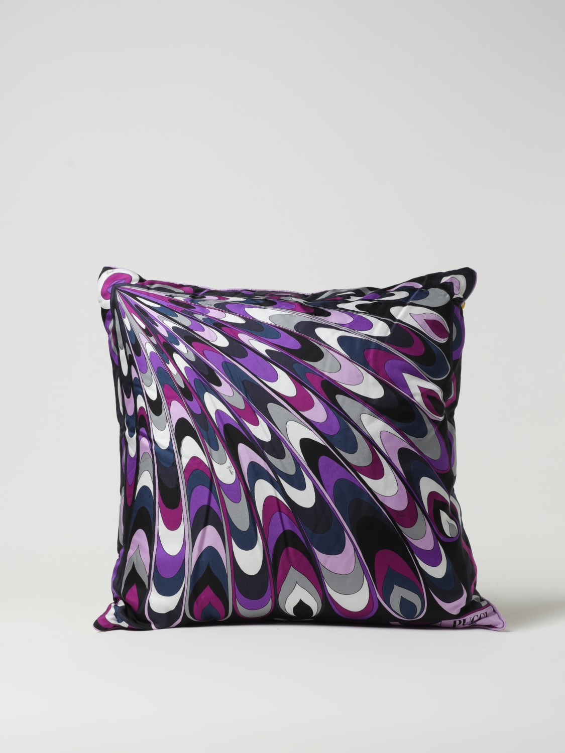 PUCCI CUSHIONS: Pucci cushion in printed silk, Yellow - Img 2