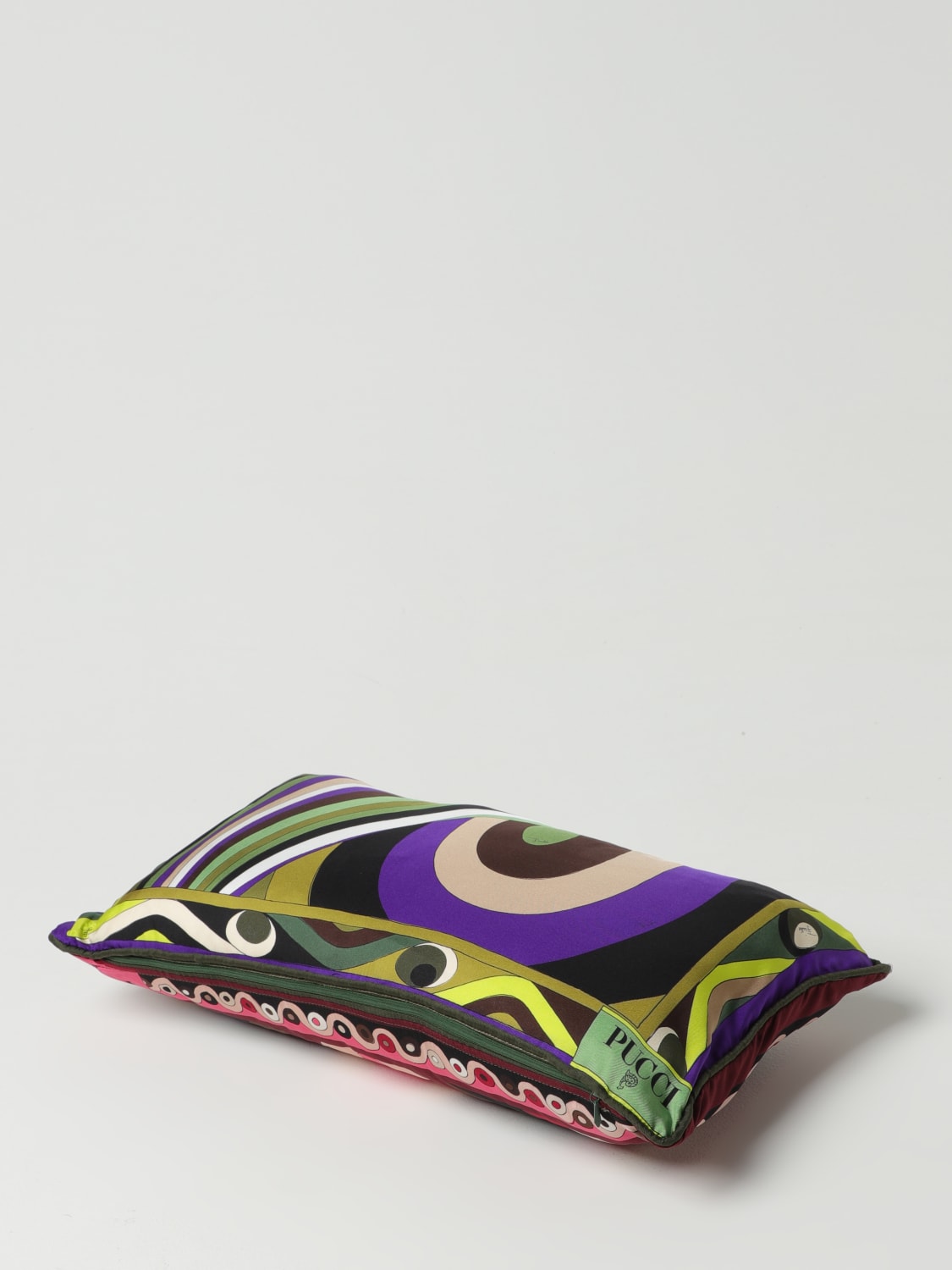 PUCCI CUSHIONS: Pucci cushion in printed silk, Pink - Img 3