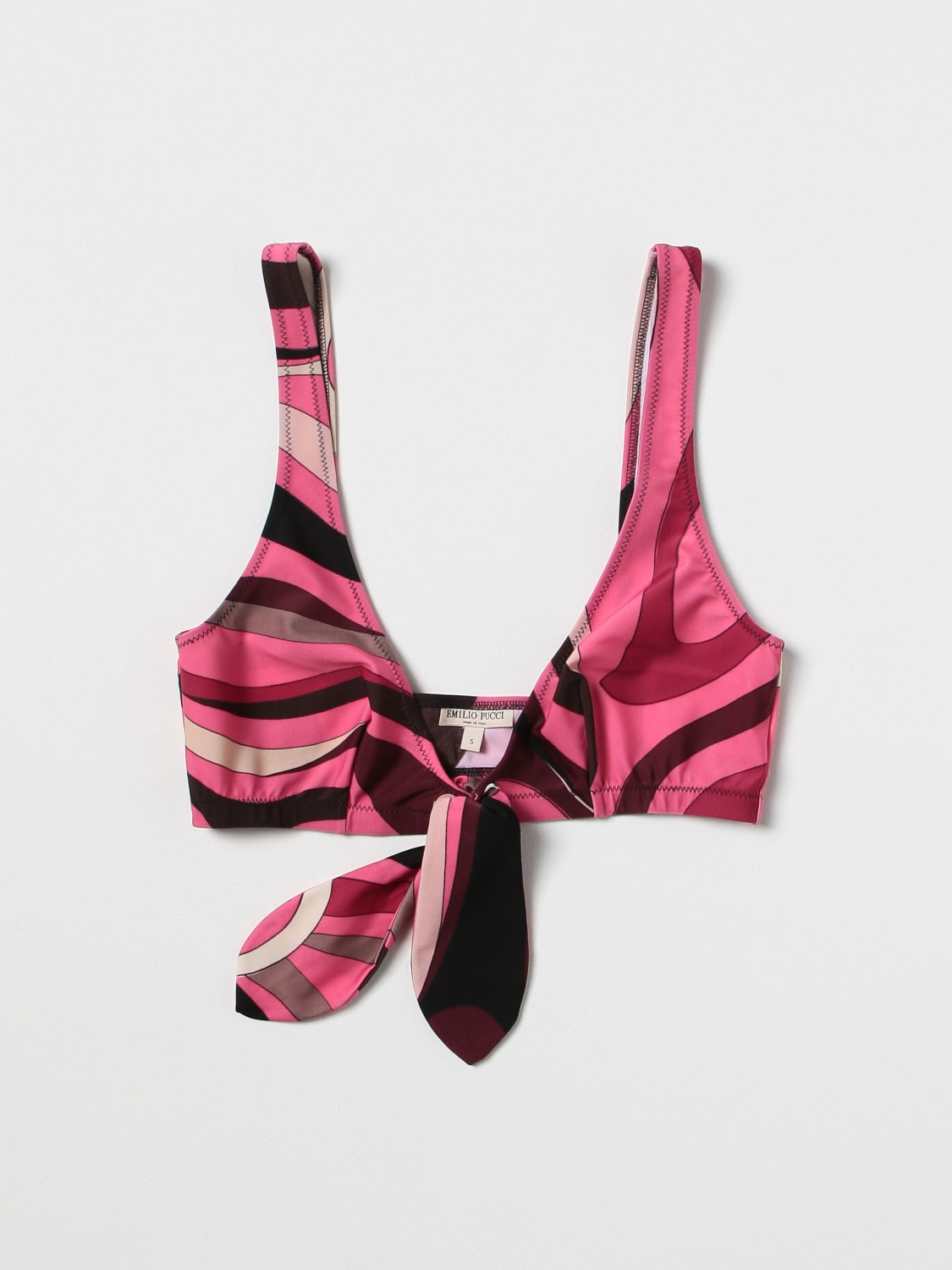 PUCCI SWIMSUIT: Pucci bikini top in lycra, Pink - Img 2