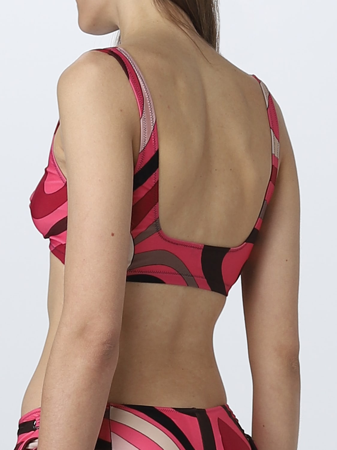 PUCCI SWIMSUIT: Pucci bikini top in lycra, Pink - Img 3