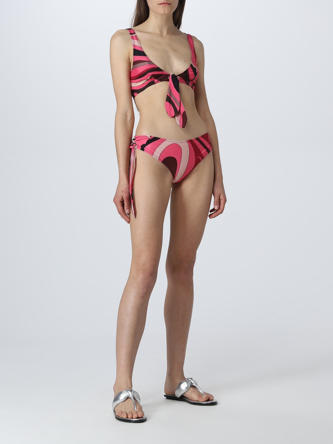 PUCCI SWIMSUIT: Pucci bikini top in lycra, Pink - Img 5