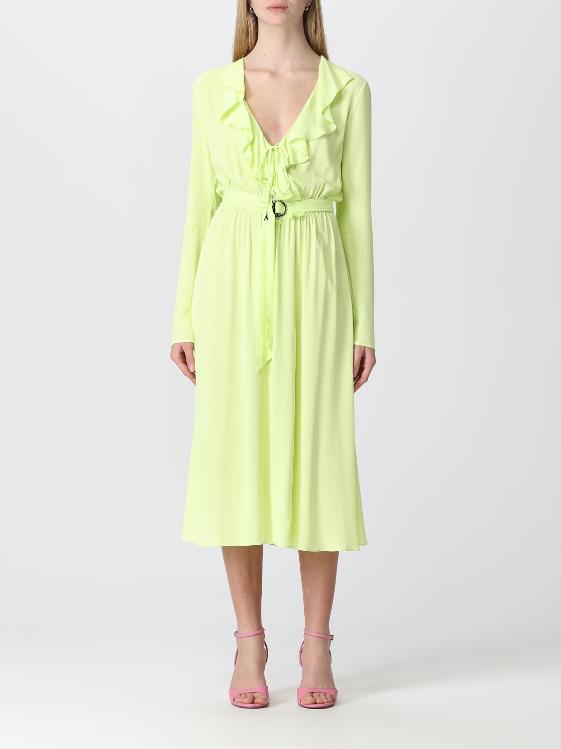 PATRIZIA PEPE DRESS: Dress woman Patrizia Pepe, Lime - Img 1