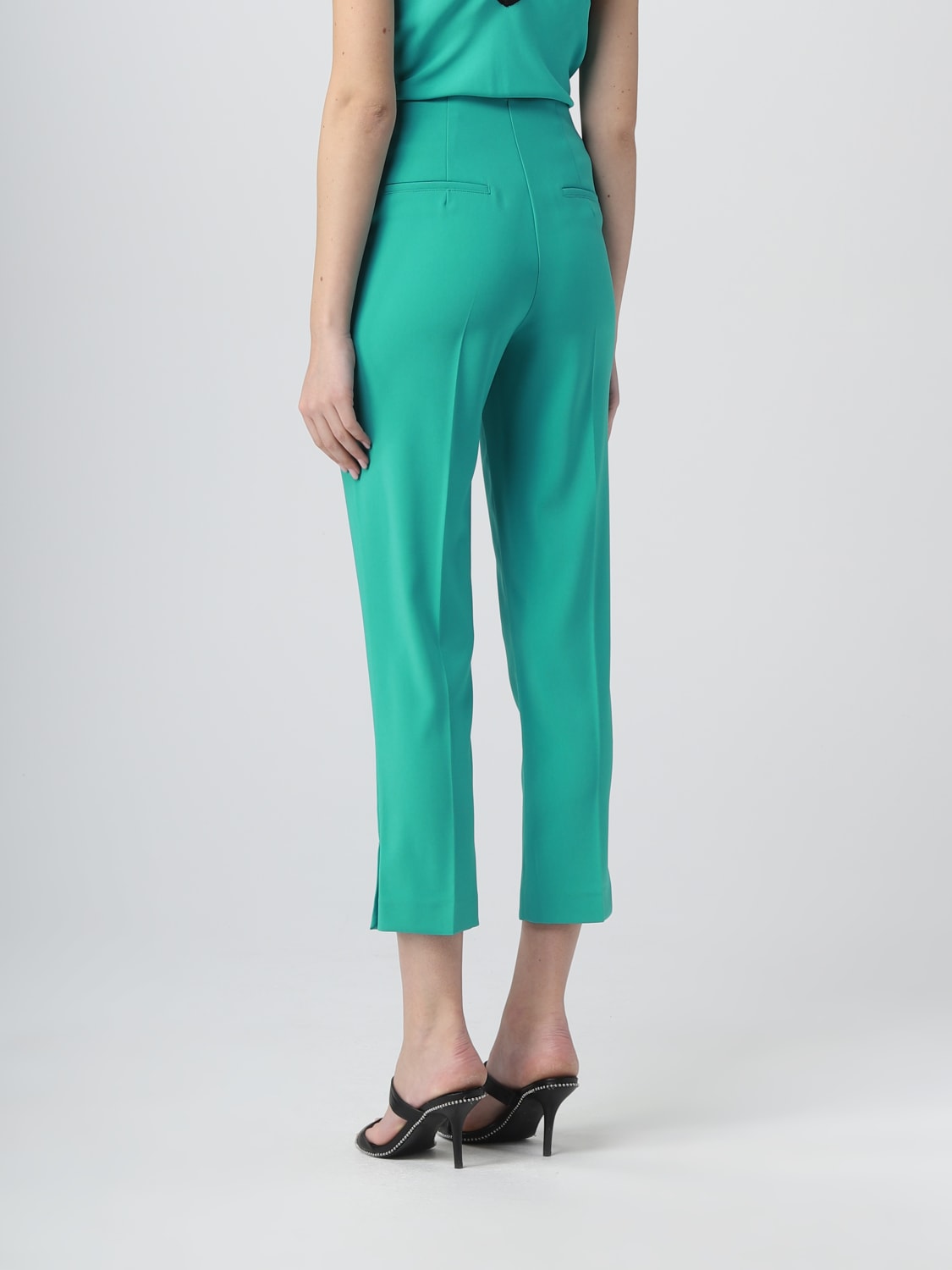 PATRIZIA PEPE PANTS: Pants woman Patrizia Pepe, Green - Img 3