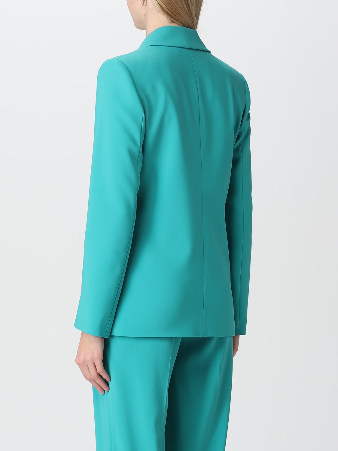 PATRIZIA PEPE BLAZER: Blazer Patrizia Pepe in tessuto stretch, Verde - Img 3