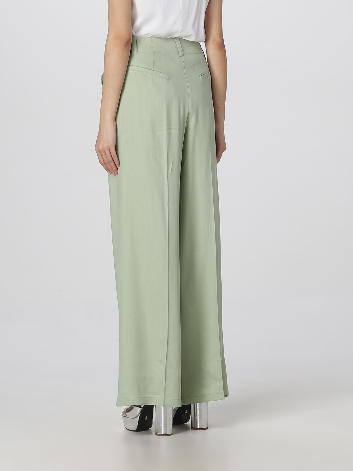 PATRIZIA PEPE PANTS: Pants woman Patrizia Pepe, Green - Img 3