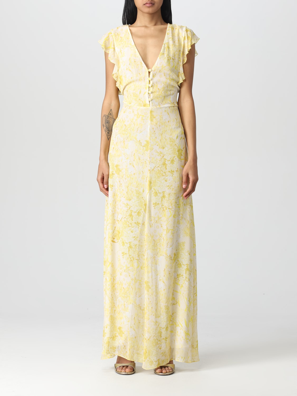 PATRIZIA PEPE DRESS: Dress woman Patrizia Pepe, Yellow - Img 1