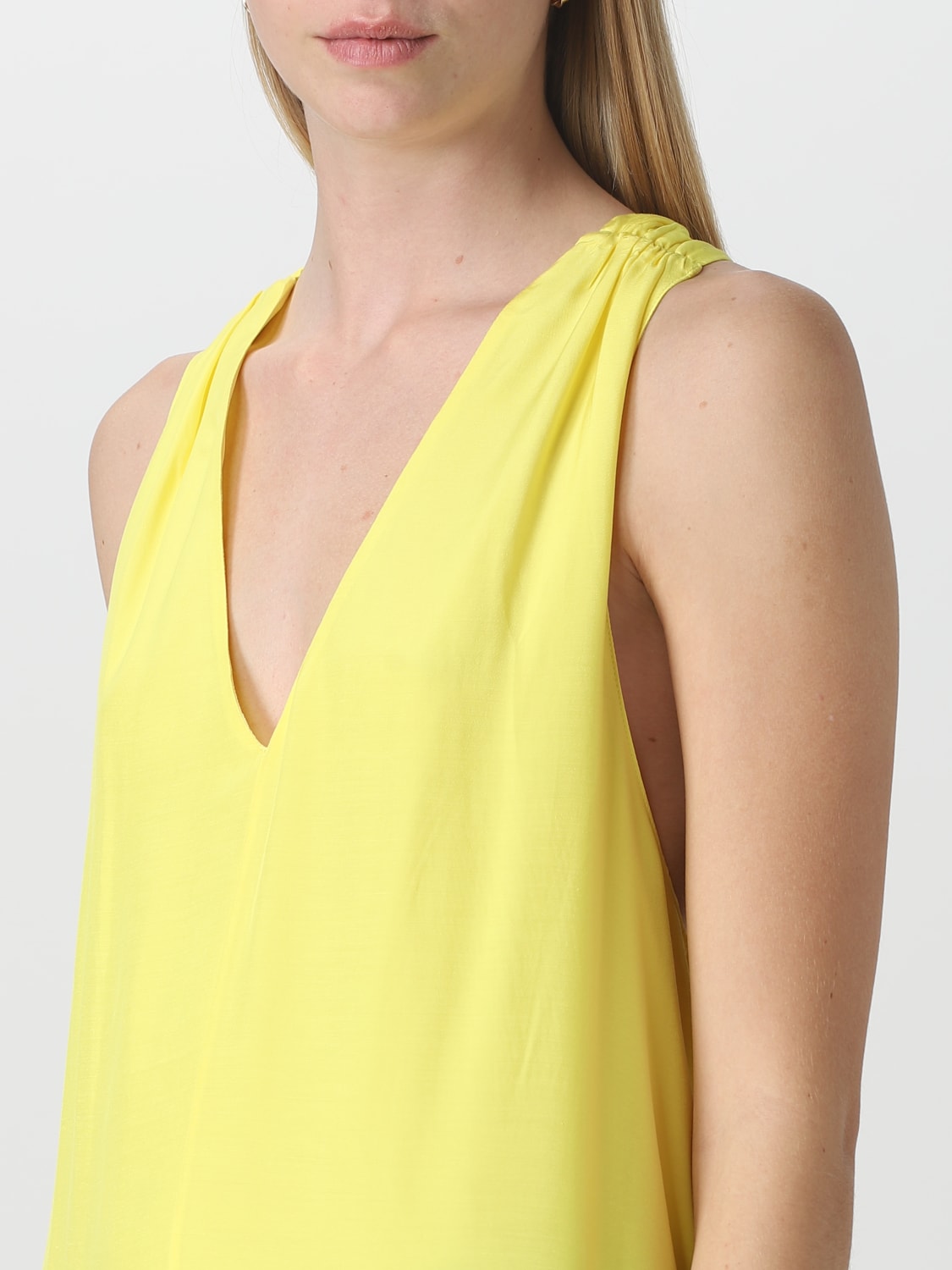 PATRIZIA PEPE DRESS: Dress woman Patrizia Pepe, Yellow - Img 3